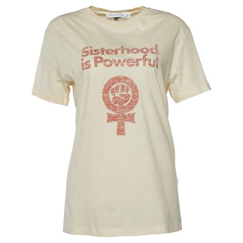 sisterhood is powerful t shirt dior|Dior introduces the new feminist slogan T.